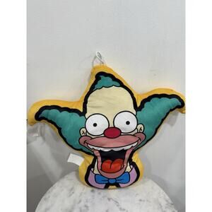 Universal Studios Simpsons Krusty the Clown Plush Pillow Hanger 20 X 16